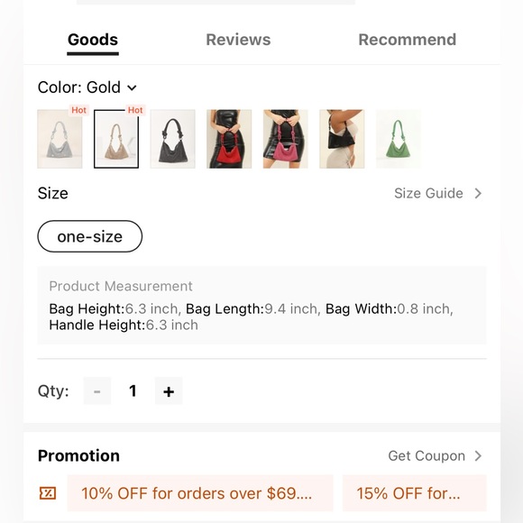 Rhinestone Mini Bag From Shein - Picture 3 of 8